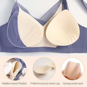 <span class=keywords><strong>Sujetador</strong></span> Prótesis de Seno ONEFENG, Sin Costuras, Transpirable, para Uso Diario, Ligero, Copa Completa, para Mujeres con Mastectomía - Product Image 5