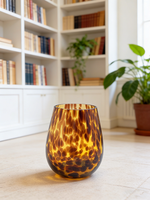 Gobelet à jus premium en verre Hawksbill, Gobelet à jus avec motif Love Bow, Gobelet à jus avec icône 3D en verre