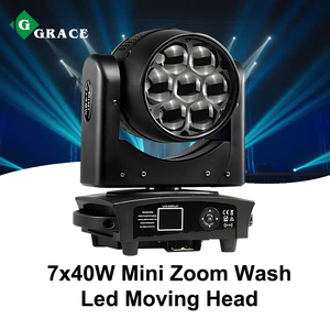Igracelite mini 7x40W RGBW pixel <span class=keywords><strong>LED</strong></span> di chuyển đầu zoom ánh sáng <span class=keywords><strong>KTV</strong></span> hộp đêm Disco chùm rửa Zoom movinghead - Product Image 4