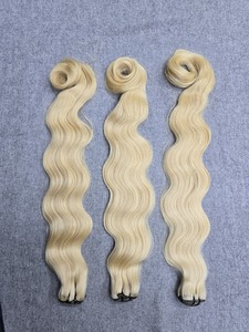 Premium 100% Human Hair <b>Body</b> <b>Wave</b>: Double Drawn & Cuticle Aligned Machine Wefts. - Product Image 3