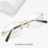 Nouvelles Lunettes de vue pour femme 2026, style œil de chat, ultra-légères en titane pur, avec monture dorée, pour myopie et anti-lumière bleue, motif vintage