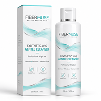 Nettoyant pour perruques synthétiques sous marque privée, sans sulfate, pH équilibré, shampoing doux pour perruques, postiches et extensions OEM ODM
