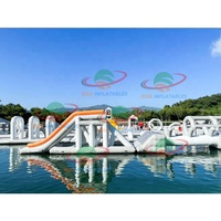 Équipement de jeux aquatiques géants : toboggan aquatique gonflable pour bateau, yacht, quai et piscine