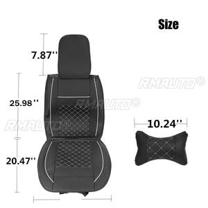 Housse de siège de voiture universelle 11 pièces pour Toyota Corolla, accessoires pour sièges de véhicule, housses en cuir PU pour protéger les sièges - Product Image 6