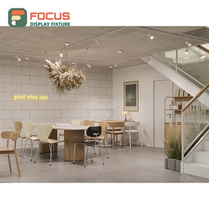 Contemporary Cafe Service Counter Laminate Wood Finish Barista Service Zone Roastery Service Counter - Product Image 2