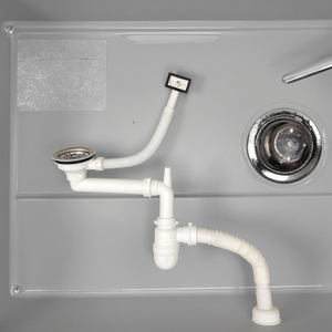 Saringan Bak Mandi & Wastafel Dapur 110/114mm, Desain Tekan Buka-Tutup, Mudah Dibersihkan, Modern, Keran Pembuangan Air, Keranjang Filter Bak - Product Image 1