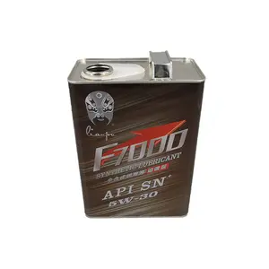 1L 4L Square Metal Tin Cans Used For Chemical With Metal Handle And Metal Snap-off Lid