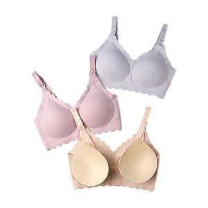 Sujetador deportivo de lactancia para mujer, Top corto de <span class=keywords><strong>embarazo</strong></span>, Sujetador de lactancia con alambre - Product Image 1