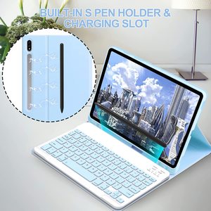 Pour <span class=keywords><strong>Samsung</strong></span> Galaxy Tab S10 PLUS S9 FE S8 PLUS <span class=keywords><strong>S7FE</strong></span> <span class=keywords><strong>Housse</strong></span> de <span class=keywords><strong>tablette</strong></span> magnétique avec fente pour stylo S Étui pour clavier sans fil - Product Image 3