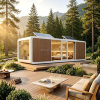 Maison préfabriquée Apple Cabin avec chambre à coucher, chambre d'hôtel capsule préfabriquée, pod de couchage