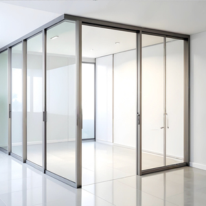 <span class=keywords><strong>Cloison</strong></span> en verre avec cadre en aluminium <span class=keywords><strong>Cloison</strong></span> de bureau <span class=keywords><strong>Cloison</strong></span> murale insonorisée Panneaux de verre trempé Design d'intérieur commercial à taille personnalisée - Product Image 3