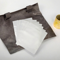 Sacs à fermeture éclair personnalisés en PE givré biodégradable avec logo imprimé en gravure, transparents, pour bijoux, boucles d'oreilles, cosmétiques, personnalisables