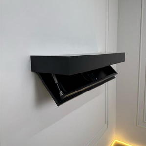 Mensola a Muro <span class=keywords><strong>in</strong></span> <span class=keywords><strong>Legno</strong></span> Moderna Personalizzata con Serratura RFID NFC, Cassetto Nascosto e Scomparto Segreto Sicuro - Product Image 4