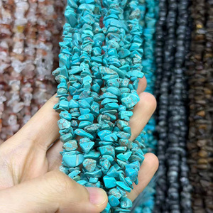 Perles <span class=keywords><strong>de</strong></span> turquoise <span class=keywords><strong>jaune</strong></span> irrégulières, perles <span class=keywords><strong>de</strong></span> pierre en éclats <span class=keywords><strong>de</strong></span> 5-8 mm, brin <span class=keywords><strong>de</strong></span> 80 cm, fournitures pour la fabrication <span class=keywords><strong>de</strong></span> bijoux - Product Image 2