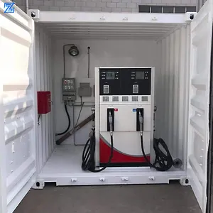 Mobiele Brandstof Dispenser Station Container Benzine Apparatuur Tatsuno Mini Benzinestation Japan Tanks Benzinestations