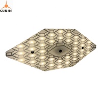 12Volt DC LED Acrylique Plafonnier Downlight Losange Conception pour Intérieur RV Camping-Car Bateau Remorque Auto Éclairage Intérieur