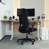Chaise de bureau ergonomique rose Chaise de bureau Chaise de travail de direction Fauteuil pivotant Fauteuil inclinable Chaise de réunion en maille de tissu pour le bureau