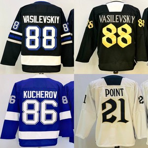 Camisetas de Hockey Cosidas para Hombre 88 Andrei Vasilevskiy 21 Brayden Point 77 <span class=keywords><strong>Victor</strong></span> Hedman 86 Nikita Kucherov 91 Steven Stamkos - Product Image 1