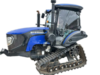 Tracteur agricole sur chenilles Lovol Oubo M1002 d'occasion, moteur diesel et boîte de vitesses, 100 CV, 12 vitesses avant