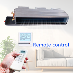 Unité de Ventilateur à Bobine à Moteur CC Certifiée CE Faible Bruit Horizontal Refroidissement par Eau Chauffage 1,8-12,6 KW Télécommande + Écran Tactile LCD Contrôle Mural/Fenêtre - Product Image 2