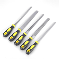 Jeu de limes plates professionnelles de 12 pouces en acier à haute teneur en carbone, ambidextres, à dents moyennes, pour le meulage et l'ébavurage du métal (usage industriel et bricolage)