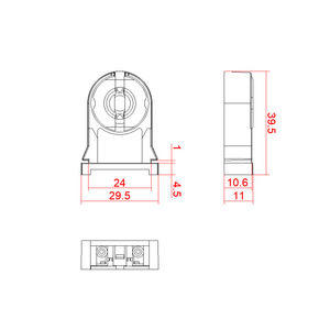 Led Ống G13 <span class=keywords><strong>T8</strong></span> khung duy nhất huỳnh quang laging giữ đèn - Product Image 2