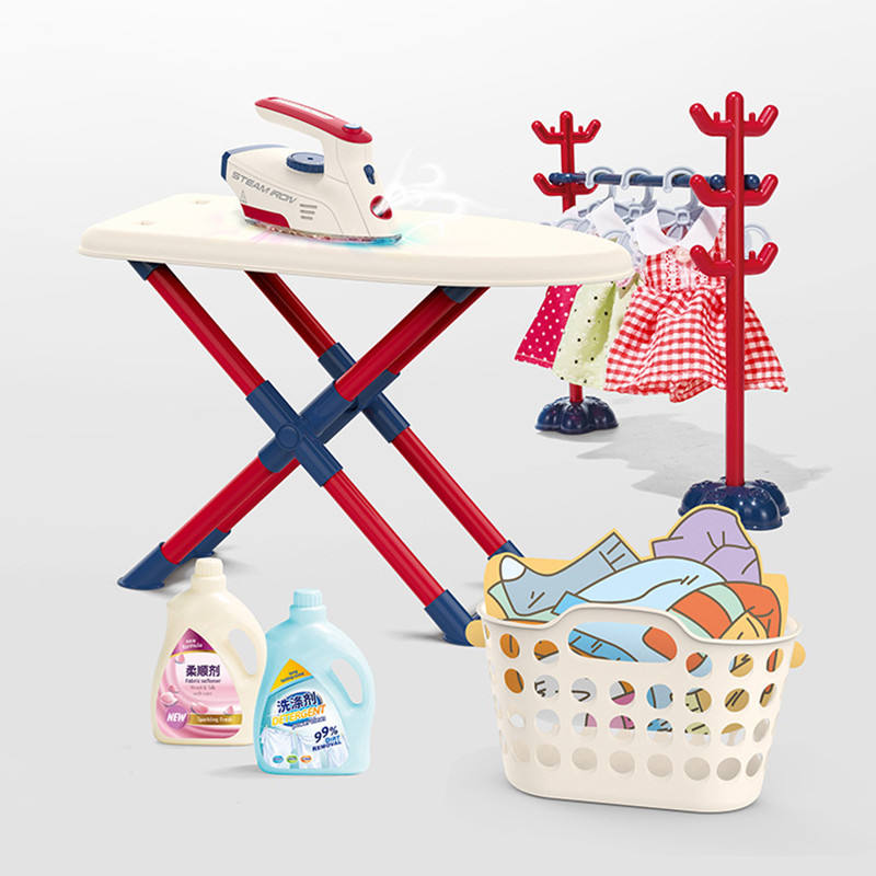 Housework Toy Iron And Ironing Board Mini Electric Iron Toys Fun