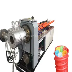 Máquina para fazer dutos ópticos PE espiral, linha de extrusão de tubo de bainha de cabo de PE de bom preço