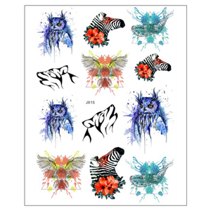 Design di moda di fabbrica colorato adesivo temporaneo per tatuaggio taglie 5 di lusso per il braccio del corpo trucco impermeabile finto tatuaggio temporaneo - Product Image 4