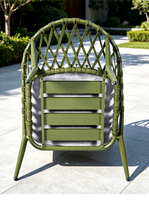 Tables et chaises d'extérieur modernes et minimalistes en alliage d'aluminium pour balcons, cours, villas, cafés, salons de thé, jardins