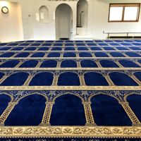 Tapis de prière de qualité supérieure, fabriqué à la machine, lavable, en nylon doux, imprimé, tapis mural pour salle de prière musulmane, tapis pour église et mosquée