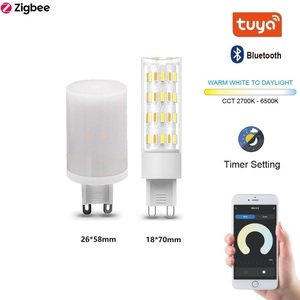 110V 220VAC tuya <span class=keywords><strong>ZigBee</strong></span> 5W G9/E14/E17 <span class=keywords><strong>Dimmable</strong></span> thông minh dẫn bóng 2700-6500K màu Temp Alexa Google trợ lý điều khiển thông qua ứng dụng/giọng nói - Product Image 2