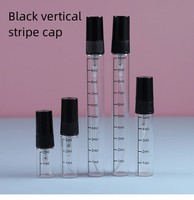 Flacon pulvérisateur de parfum en verre gradué de 2 ml, 3 ml, 5 ml, 10 ml avec graduation