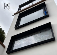 Moldura de Ventana de Aleación de Aluminio Personalizada, Estilo Moderno Minimalista, Recubierta con Polvo, Resistente al Agua y a los Rayos UV, Apta para Paredes Exteriores