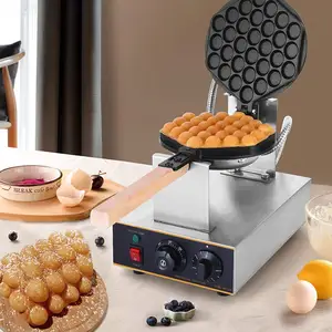 Электрическая антипригарная коммерческая машина для приготовления вафель с пузырьками, бытовая машина для приготовления яиц и вафель