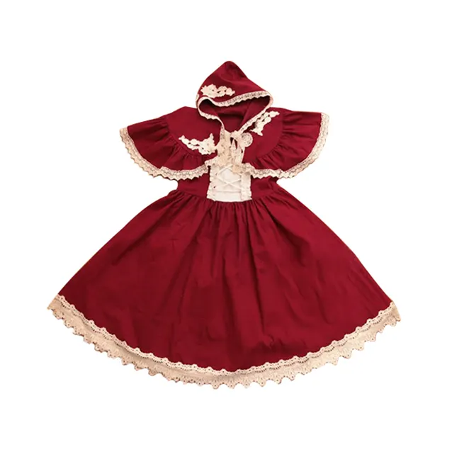 Little Red Riding Hood quality suit summer casual girl dresses anime dress