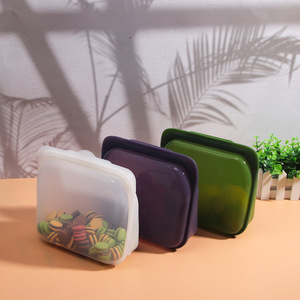 Sacs de conservation alimentaire en silicone transparent de qualité alimentaire 100% platine Lfgb en gros personnalisés, étanches, sans BPA, pour une utilisation en cuisine - Product Image 3