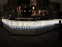 Dalle de pierre translucide artificielle pour hôtel et bar Capacité de modèle 3D pour comptoir