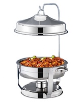 Vente en gros de chauffe-plats de 9,0 L ensemble de buffet de chauffe-plats en métal de style indien avec cuisinière