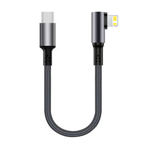 Nouveaux produits Câbles de données USB C à angle droit robustes et durables 90 degrés Type C Câble de charge rapide pour Carplay Chargeur <span class=keywords><strong>iPhone</strong></span> - Product Image 1