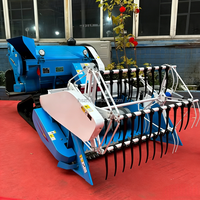 Moissonneuse-batteuse mini-chenillée fiable à moteur diesel pour la récolte du riz et du blé