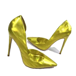 Woman Pump High Heel Shoes New High Heels Gold Bright Atmosphere Design Women's High Heels Fashion Single Item