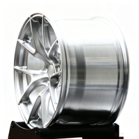 Jantes forgées concaves personnalisées VS-5RS, finition argent brossé, légères, pour voitures de course Corvette C6 C8 Z06 Corvette C7 Stingray Z51 ZR1