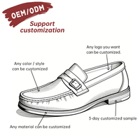 Mocassins en cuir de cheval de luxe légers, sur mesure OEM, nouvelle collection, style britannique, semelle en cuir véritable, confortables pour homme, printemps
