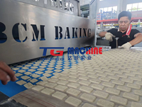 Nouvelle ligne de production automatique de biscuits au prix d'usine pour les usines de fabrication de produits de boulangerie, machine à fabriquer des biscuits et emballage