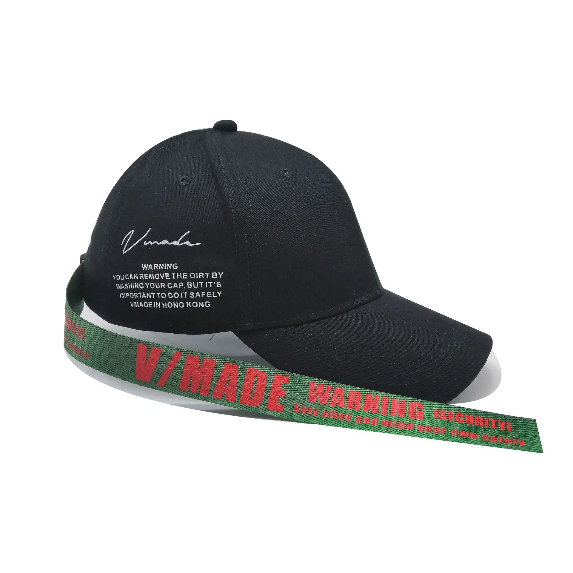 Gorra de béisbol deportiva de rapero para niños, gorra de baloncesto con Logo personalizado de Hip Hop con correa de cola larga a la moda