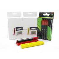Crayons à paraffine 4 couleurs pour le bois de construction, marqueurs multi-surfaces pour le bois, le métal, le caoutchouc et le papier