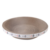 LKS LKS359 Griffoir pour chat en forme de bol et planche à griffer, sans poussière, jouet pour chat