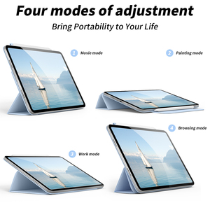 Kenke Trifold Stand 3 en 1 Funda magnética <span class=keywords><strong>IPad</strong></span> con hebilla Funda ligera desmontable para tableta para <span class=keywords><strong>IPad</strong></span> <span class=keywords><strong>Pro</strong></span> 12,9 pulgadas 2022 <span class=keywords><strong>2023</strong></span> - Product Image 6