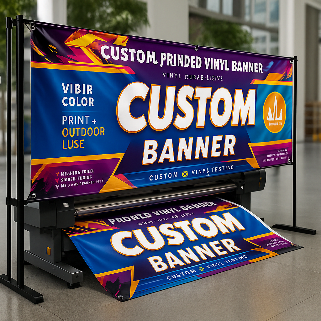 Trade Show Backdrop Vinyl Banner High-Resolution Custom Printed Portable UV-Resistant Waterproof Back Wall For Booth Displays